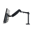 OEM Non-hole Lifting Rotating Hovering Adjustable Flexible Aluminum Alloy  LCD Computer Monitor Arm Stand